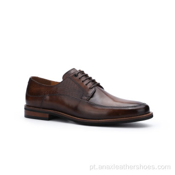 Sapatos masculinos formais de couro para escritório